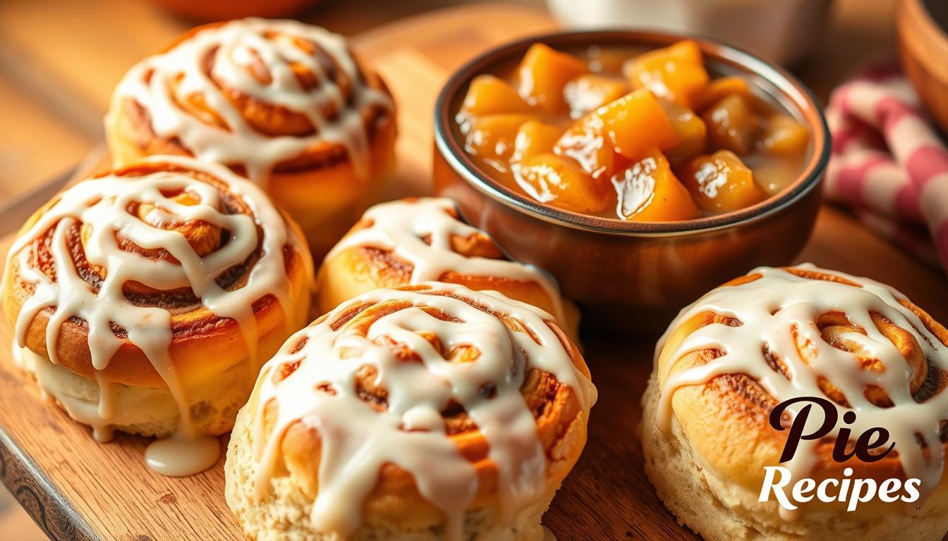 cinnamon rolls and apple pie filling