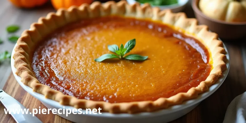 maple bourbon pumpkin pie