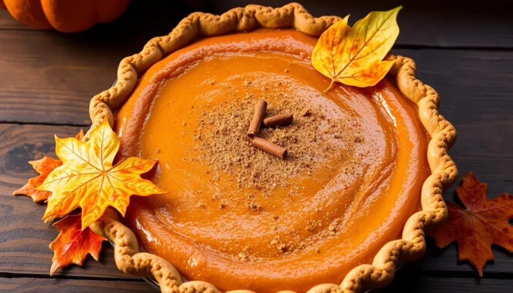 maple bourbon pumpkin pie