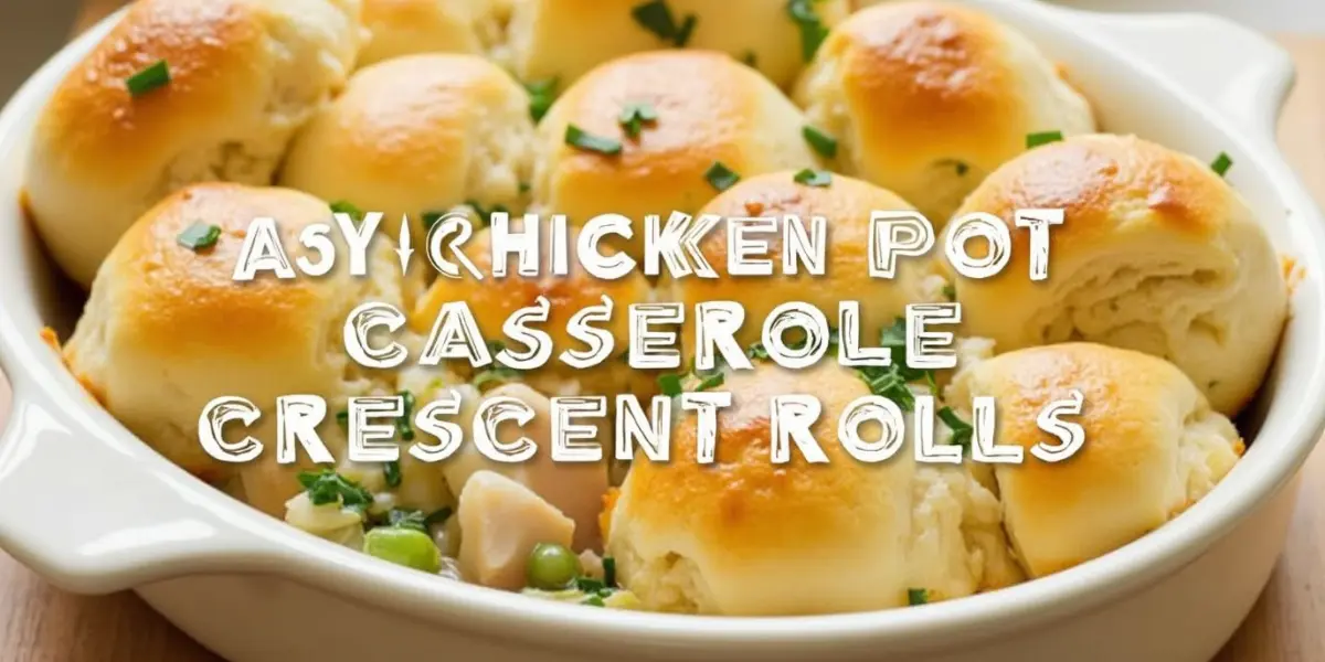 chicken pot pie using crescent rolls