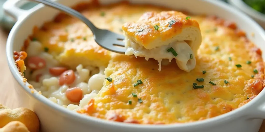 chicken pot pie using crescent rolls