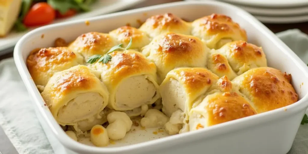 chicken pot pie using crescent rolls