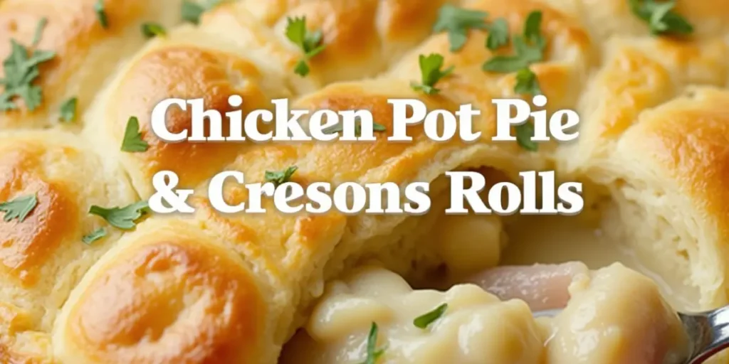 chicken pot pie with crescent rolls