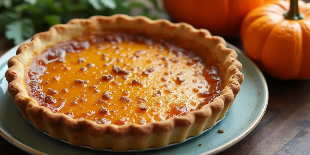 bruleed pumpkin pie