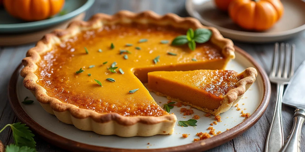 bruleed pumpkin pie