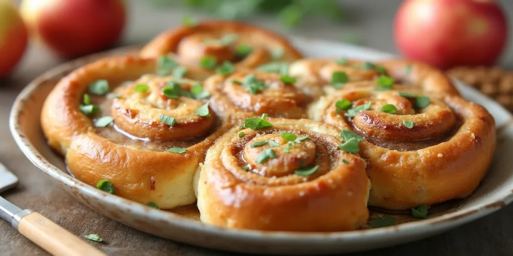 cinnamon roll apple bake